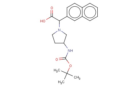 (3-BOC-AMINO-PYRROLIDIN-1-YL)-NAPHTHALEN-2-YL-ACETIC ACID